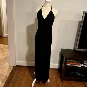Victoria's Secret Black V-Neck Halter Dress